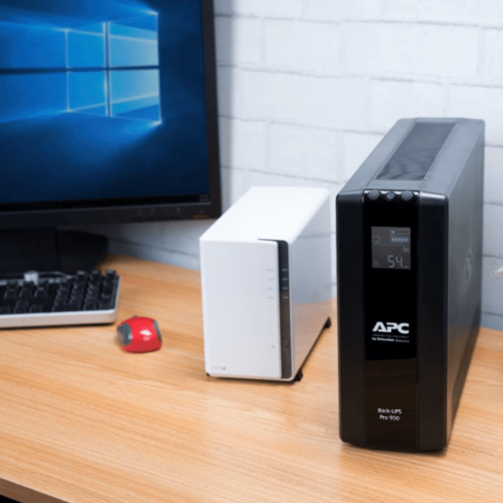 เครื่องสำรองไฟฟ้า APC 900VA 540 วัตต์ รุ่น BR900MI-3Y EASY UPS 3 ช่อง ป้องกัน ไฟตก ไฟเกิน